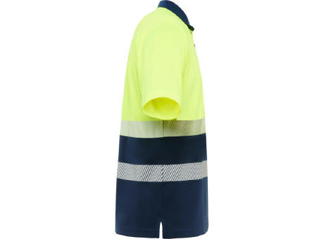 HOCHSICHTBARES POLOSHIRT VEGA S/S NAVY BLUE/FLUOR YELLOW