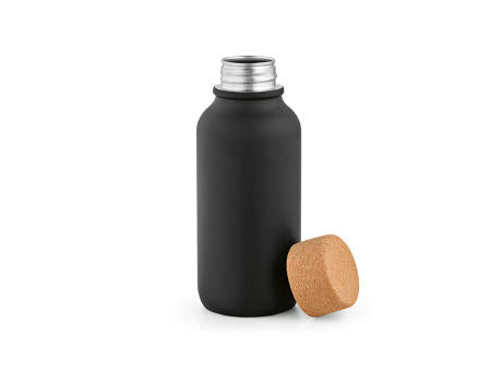 Volga Trinkflasche recy.Edelstahl.Korkdeckel, 530 ml. Auslaufsicher