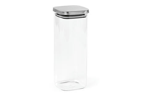 Delacroix 2100 Behälter aus Borosilikatglas, 2130ml. Deckel aus recy.Edelstahl
