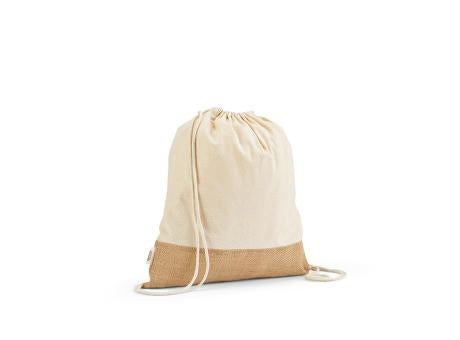 Denali Kordelzugbeutel recy.Baumwolle (180 g/m²) und Jute (275 g/m²)