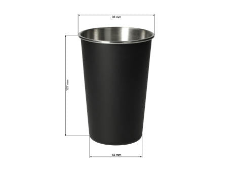 Edelstahlbecher "Metallo", 500 ml