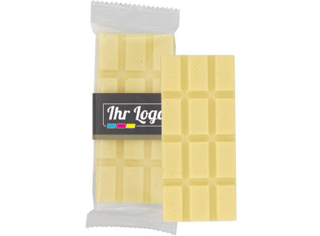 Schokoladentafel 50gr. Weiß mit Banderole