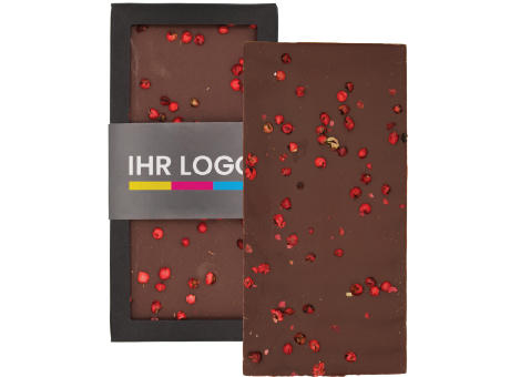 Schokoladentafel Zartbitter mit Rosa Pfeffer