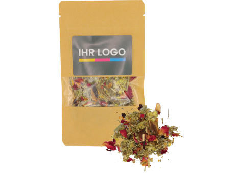 Kräuter Tee verpackt im Doypack Beutel klein Natur