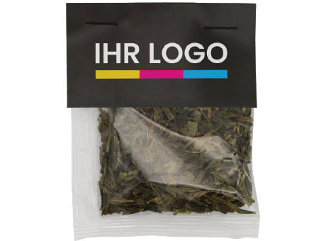 Grüner Tee mit Kundenheader