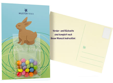 Grußkarte Osterkarte bunt