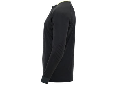 T-SHIRT PORTO S/M BLACK/FLUOR YELLOW
