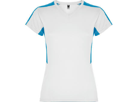 T-SHIRT SUZUKA S/S WHITE/TURQUOISE