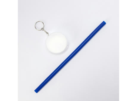 SCHLÜSSELANHÄNGER-ETUI MIT STROHHALM FINGER S/EINHEITSGRÖSSE WHITE
