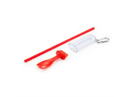 SET AUS STROH UND GABEL PARBU S/EINHEITSGRÖSSE WHITE