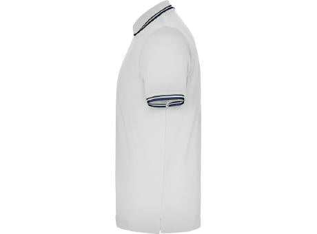 POLOSHIRT MONTREAL S/S WHITE/NAVY BLUE