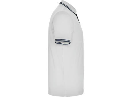 POLOSHIRT MONTREAL S/S WHITE/NAVY BLUE