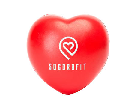 HERZFÖRMIGER ANTI-STRESS-BALL BIKU S/EINHEITSGRÖSSE WHITE