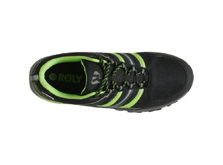 TREKKINGSCHUHE MARC S/36 BLACK/FLUOR GREEN
