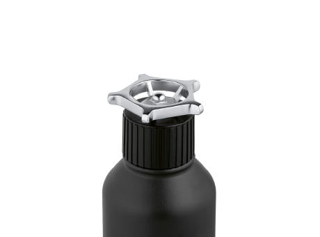 Spiglo Trinkflasche aus recy.Edelstahl, 780 ml. Mit radförmigem Deckel