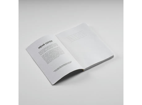 Austen A5 Notizbuch mit Hanfeinband. 196 Seiten aus 80gsm recy.Papier