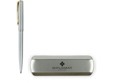 DIPLOMAT TRAVELLER Edelstahl Gold Bleistift