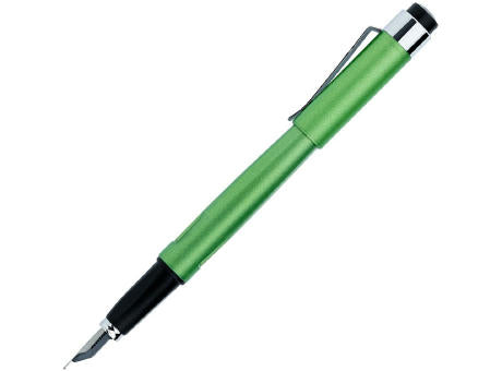 DIPLOMAT MAGNUM Glanzchrom Lime Green Füllfederhalter