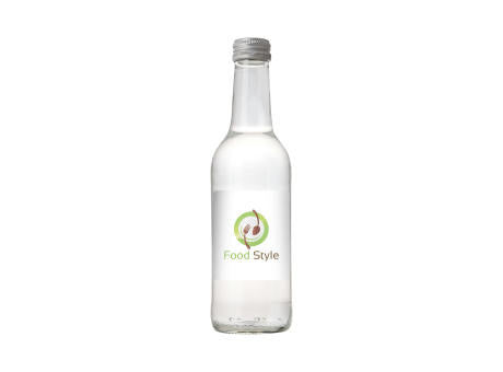 Glasflasche mit 330 ml Quellwasser