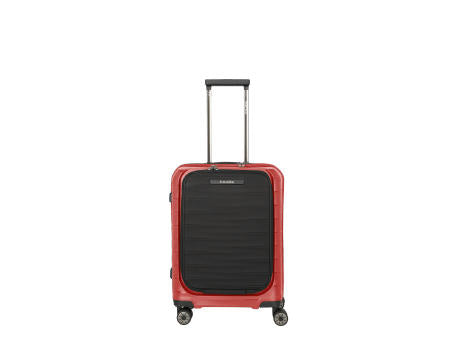 travelite MOOBY Trolley 4-Rollen S Front Pocket Red