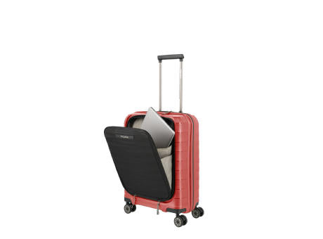 travelite MOOBY Trolley 4-Rollen S Front Pocket Red
