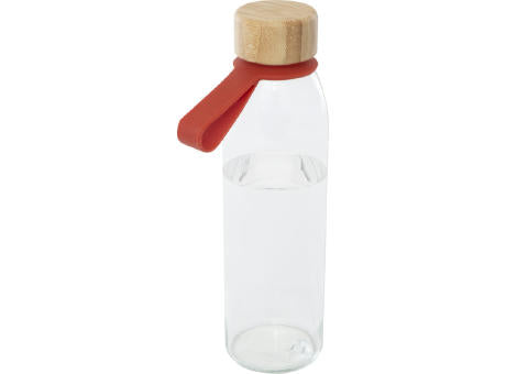 Porto 500 ml Glas-Flasche mit Silikongriff und Bambusdeckel