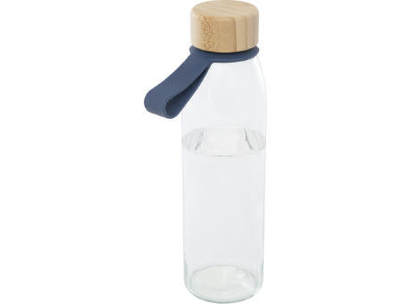 Porto 500 ml Glas-Flasche mit Silikongriff und Bambusdeckel