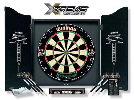 Dartboard Winmau "BLACK BOX", mit 4c Druck/einseitig