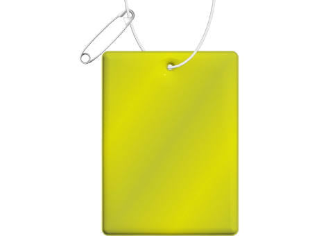 RFX™ H-12 rechteckiger, leichter, reflektierender PVC-Anhänger – groß