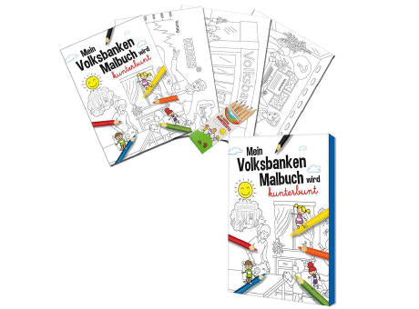 Malbuch / Mal-Set A6 - Sparkassen - Malset neutral