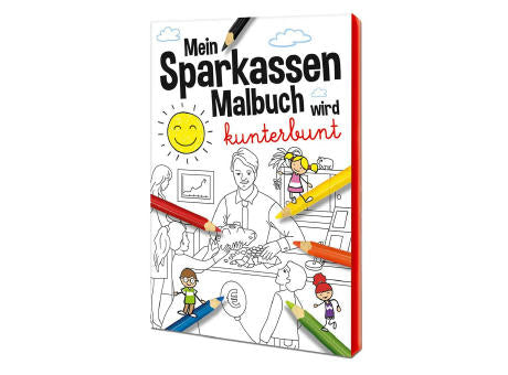 Malbuch / Mal-Set A6 - Sparkassen - Malset neutral