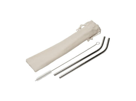 Strohhalm-Set "Steel"