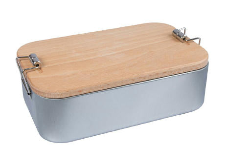 Lunchbox mit Buchenholzdeckel