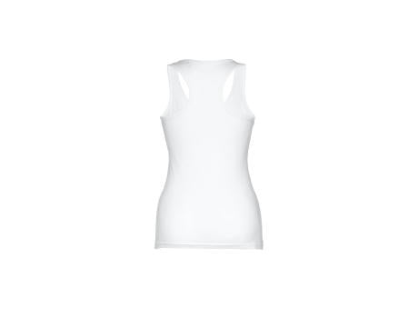 THC TIRANA WH. Ärmelloses Damen-T-Shirt aus Baumwolle. Farbe Weiß