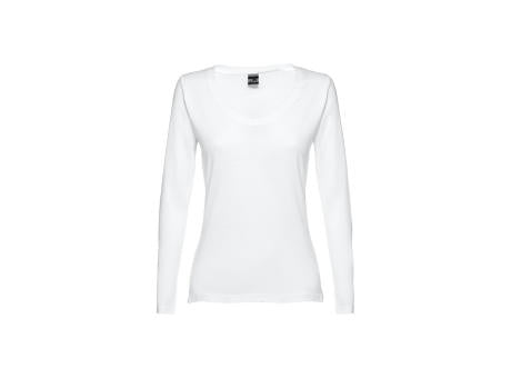 THC BUCHAREST WOMEN WH. Langärmeliges tailliertes T-Shirt für Frauen