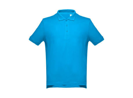 THC ADAM. Kurzarm-Poloshirt aus Baumwolle für Herren