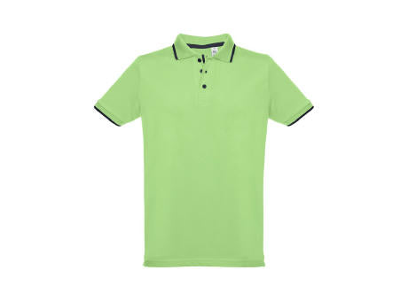 THC ROME. Zweifarbiges Baumwoll-Poloshirt für Herren