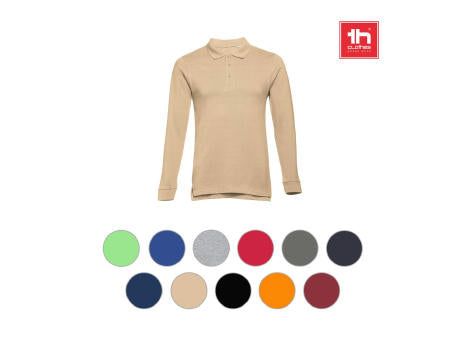 THC BERN 3XL. Herren Langarm-Poloshirt