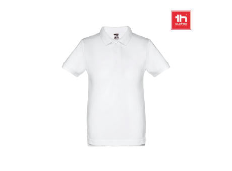 THC ADAM KIDS WH. Kurzärmeliges Poloshirt für Kinder (unisex). Farbe Weiß