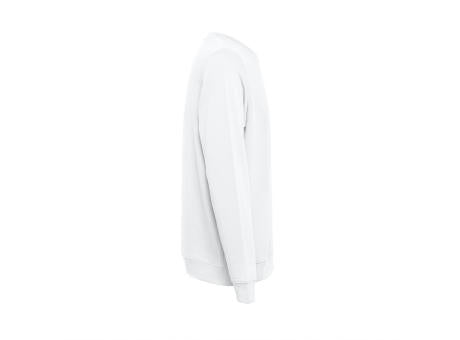 THC COLOMBO WH. Sweatshirt (unisex) aus italienischem Frottee ohne Krempel. Weiße Farbe