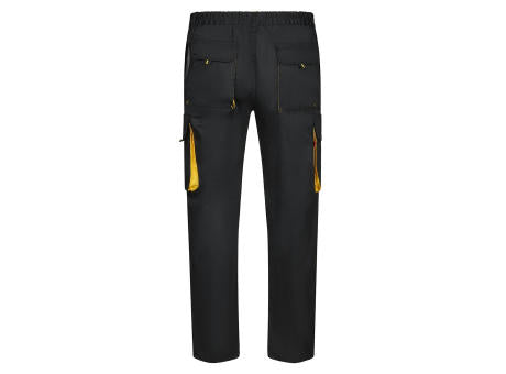 VL HYPNOS. Zweifarbige Twill-Hose mit mehreren Taschen (200 g/m²), aus Baumwolle (35 %) und Polyester (65 %)