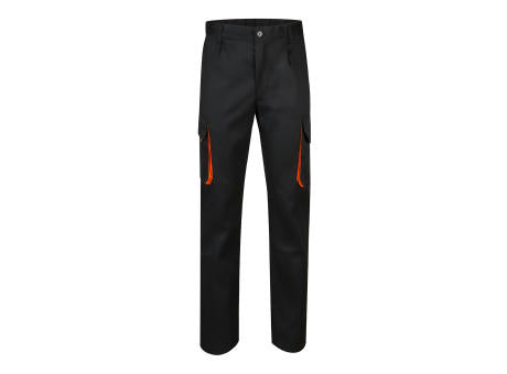 VL HYPNOS. Zweifarbige Twill-Hose mit mehreren Taschen (200 g/m²), aus Baumwolle (35 %) und Polyester (65 %)