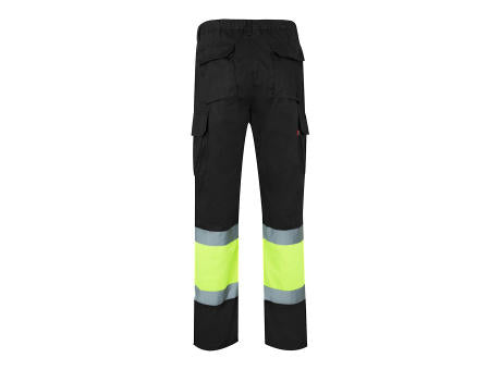 VL ATHENA. Zweifarbige Hose aus Twill (210 g/m²), gefüttert, mit mehreren Taschen, aus Baumwolle (20%) und Polyester (80%)