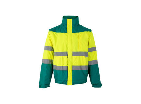 VL JUPITER. Zweifarbige Steppjacke (180g/m²) aus Polyester (100%) mit PU-Beschichtung