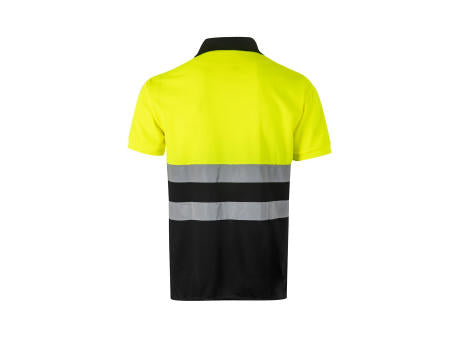 VL CUPID. Zweifarbiges Poloshirt im Bird-Eye-Design (160g/m²) mit kurzen Ärmeln, aus Polyester (100%)