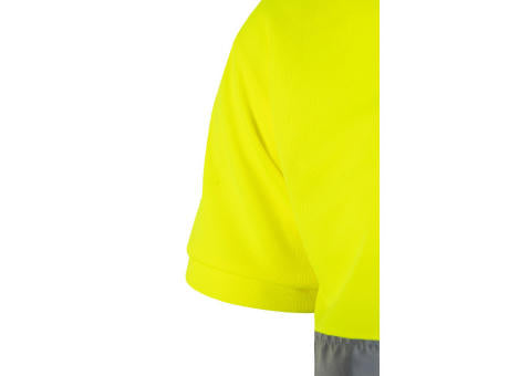 VL CUPID LARGE. Zweifarbiges Poloshirt im Bird-Eye-Design (160g/m²) mit kurzen Ärmeln, aus Polyester (100%)