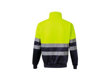 VL THOR. Zweifarbiges Sweatshirt (300g/m²) aus Polyester-Fleece (100%)
