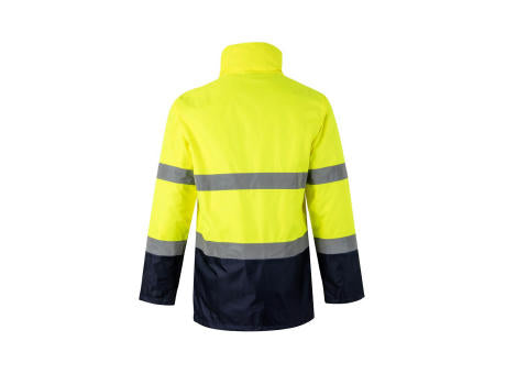 VL THEMIS LARGE. Zweifarbiger Parka (190g/m²), aus Polyester (100%), mit PU-Beschichtung