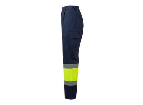 VL ARTEMIS. Zweifarbige Hose aus Twill (190g/m²), Baumwolle (20%) und Polyester (80%)