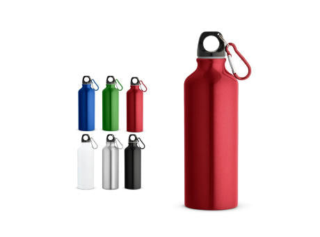 RE-LANDSCAPE M. Flasche aus recyceltem Aluminium (100% rAL) 530 mL mit Karabiner